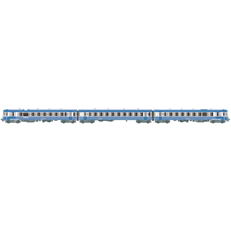 Automotrice XBD 4901-26 / XRAB 8901-13, toit plat, 3 éléments, Sncf,  Ep V - Lsmodels 11026 - HO 1/87