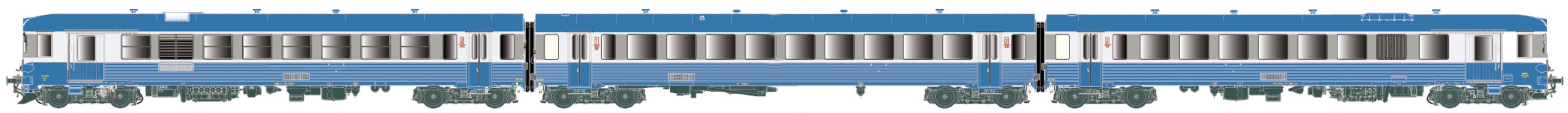 Automotrice XBD 4901 26 XRAB 8901 13 Toit Gauffr Sncf Lsmodels 