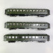 3 voitures Bacalan, Buffet B3r et 2CL, B11 de la SNCF, Ep IIIb - REE VB371 - HO 1/87