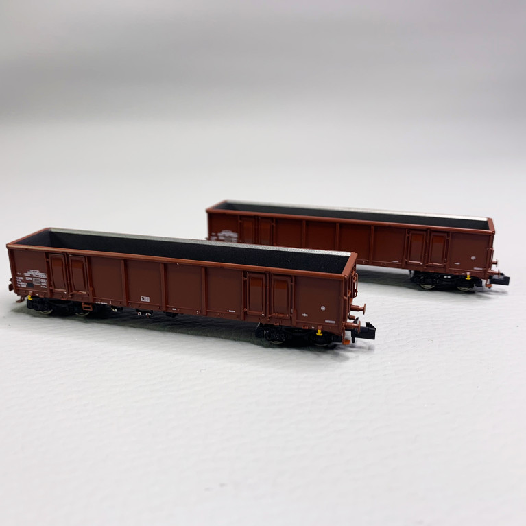 2 wagons tombereaux Eas 5948, DR, Ep IV - FLEISCHMANN 830253 - N 1/160
