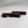 2 wagons tombereaux Eas 5948, DR, Ep IV - FLEISCHMANN 830253 - N 1/160