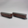 2 wagons couverts Gbs 252, DB, Ep IV - FLEISCHMANN 831514 - N 1/160