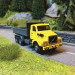 Camion Benne Volvo N10, Jaune / Gris - BREKINA 85654 - HO 1/87