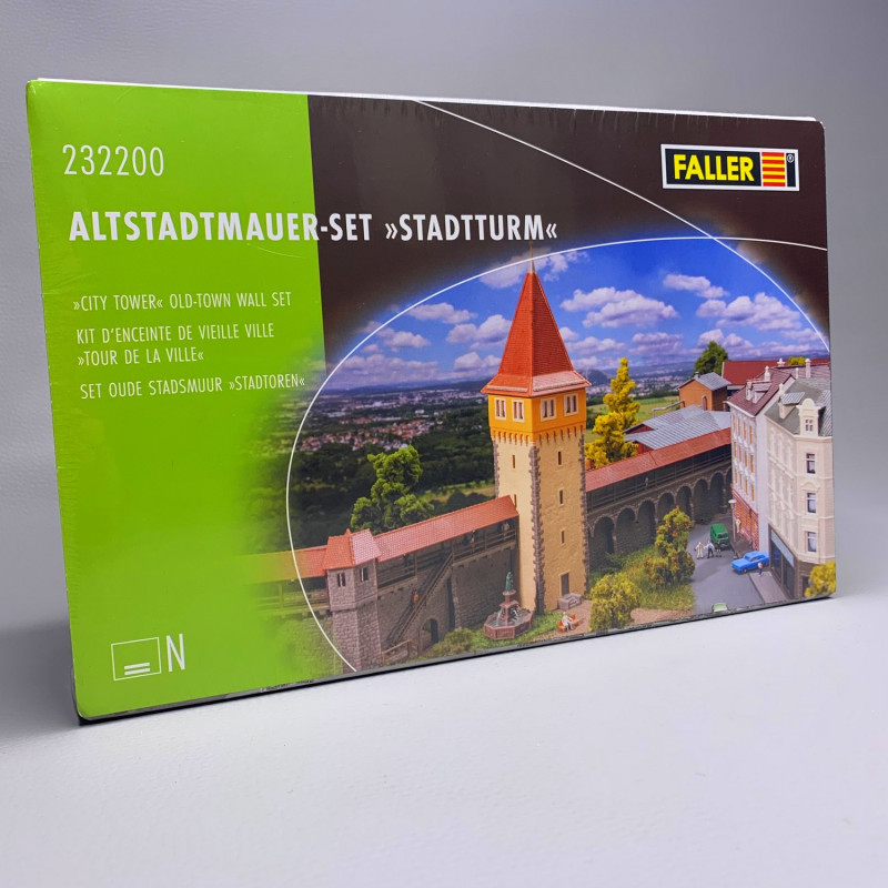 Faller Tour De La Vieille Ville Avec Mur - échelle N 1/160 - Réf 232171