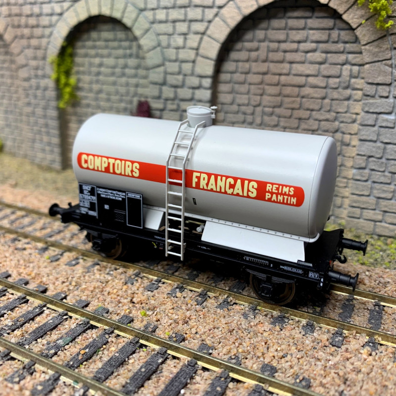 Wagons citernes OCEM 29 "COMPTOIRS Français", SNCF, Ep III – REE WB712 - HO 1/87