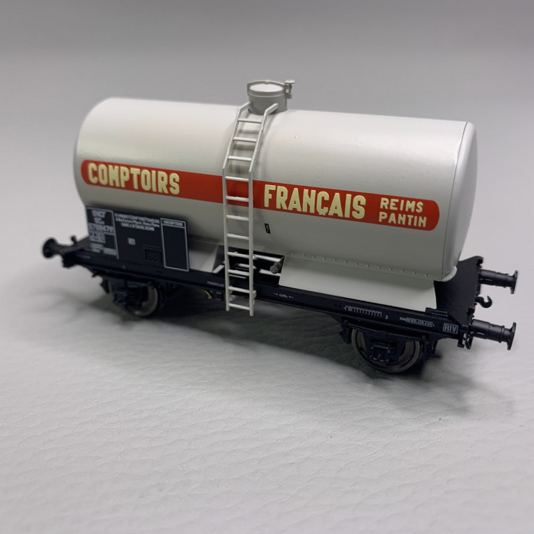 Wagons citernes OCEM 29 "COMPTOIRS Français", SNCF, Ep III – REE WB712 - HO 1/87
