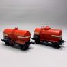 Set de 2 wagons citernes OCEM 29 "ADAMS", SNCF, Ep III – REE WB714 - HO 1/87