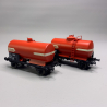 Set de 2 wagons citernes OCEM 29 "ADAMS", SNCF, Ep III – REE WB714 - HO 1/87