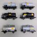 Set de 6 Wagons citernes OCEM 29 Collection "SHELL", SNCF, Ep III – REE WB722 - HO 1/87