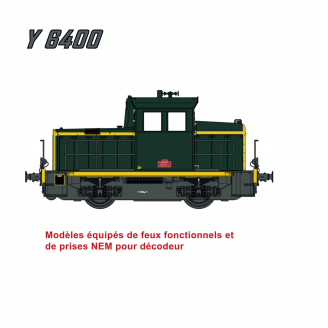 locotracteur diesel Y 6536, châssis gris, SNCF,  Ep V - EPM E123317 - HO 1/87