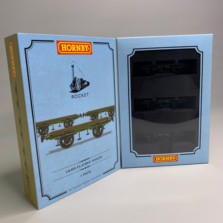 3 wagons plats, L&MR -HO 1/76 - HORNBY R60014