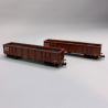 2 wagons tombereaux Eanos avec charbon, DB-AG, Ep VI - FLEISCHMANN 830257 - N 1/160