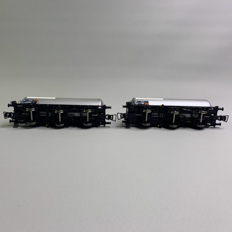 2 wagons citerne à 3 essieux "Beguerie", Sncf, Ep IV - JOUEF HJ6227 - HO 1/87