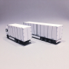 SCANIA CR 20 Double Remorque, Blanc - HERPA 315517 - 1/87