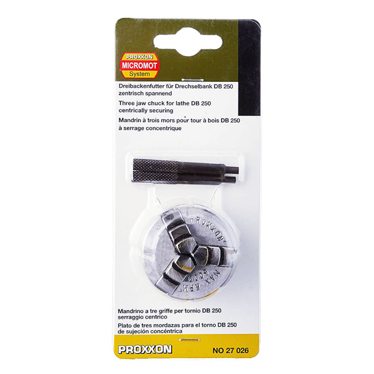 Mandrin à 3 mors pour DB 250 - PROXXON 27026