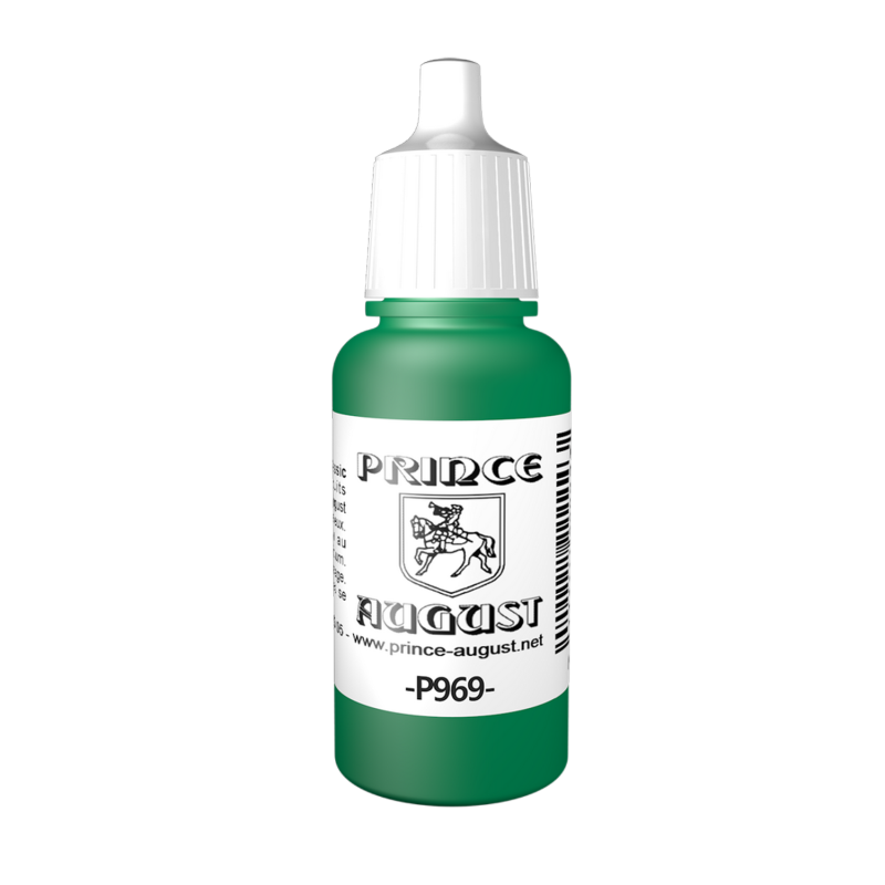 Peinture Acrylique, 17ml, Vert - PRINCE AUGUST P969-73