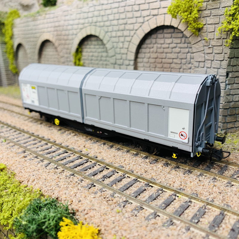 Wagon ELECTROTREN HO 5512 - Parois Coulissantes TRANSWAGGON DB, Occasion Bon état