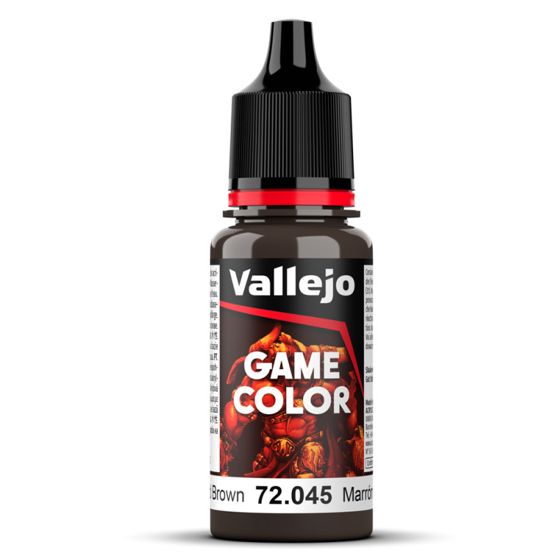 Peinture Acrylique, 17ml, Brun "Carbonisé" - VALLEJO 72045