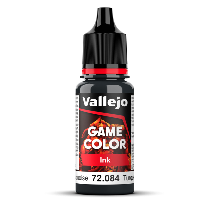 Peinture Acrylique, 17ml, Turquoise Foncé - VALLEJO 72084