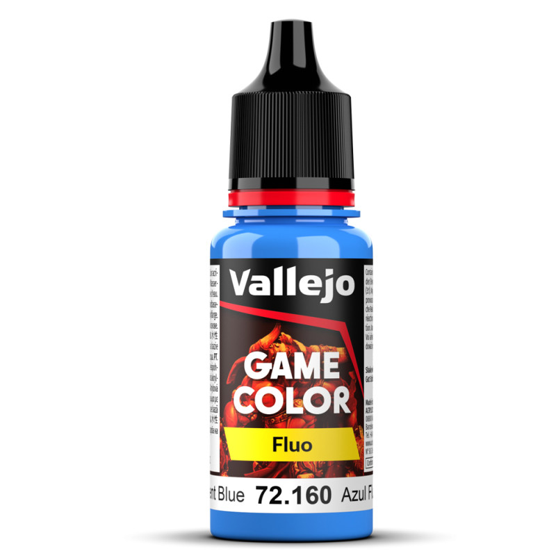 Peinture Acrylique, 17ml, Bleu Fluo - VALLEJO 72160