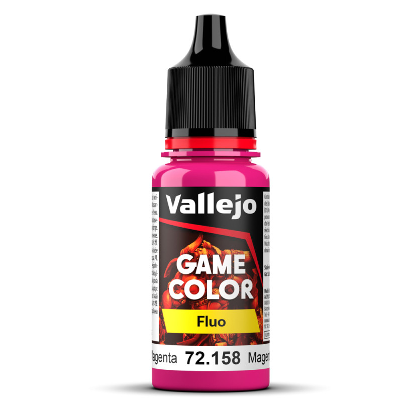 Peinture Acrylique, 17ml, Magenta Fluo - VALLEJO 72158