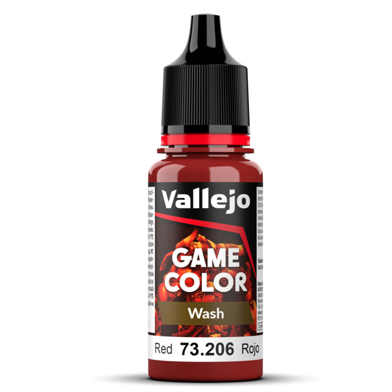 Peinture Acrylique, 17ml, Rouge - VALLEJO 73206