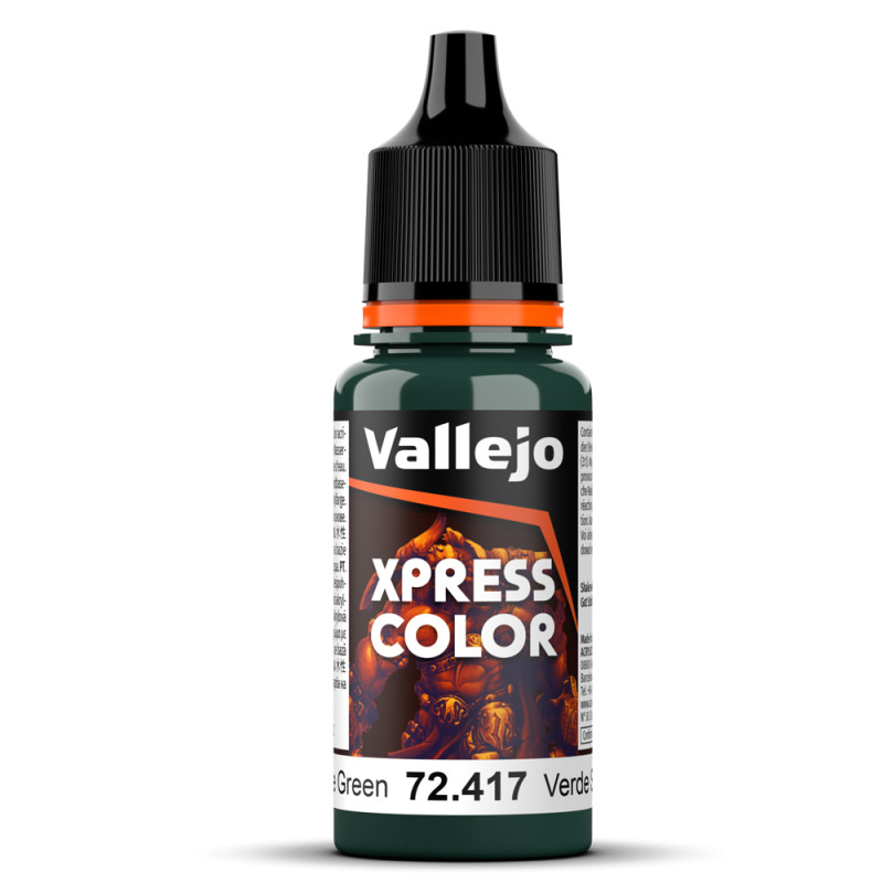 Peinture Acrylique, 17ml, Vert Serpent - VALLEJO 72417