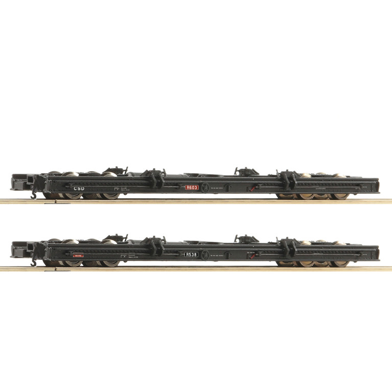 2 Rolls wagons, transport de wagon, CSD, Ep III et IV - ROCO 34068 - HOe 1/87