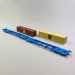 Wagon porte conteneurs SFFGGMRRS197 "Msc", VTG, Ep VI - BRAWA 48108 - HO 1/87