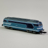 Locomotive diesel BB 67615 "bleu logo nouille" Sncf, Ep IV - AZAR MODELS L01BL - Z 1/220