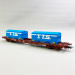 Wagon porte conteneurs S70 "T.T.S.", Sncf, Ep V - JOUEF HJ6259 - HO 1/87