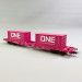 Wagon porte conteneurs S7B "ONE", Sncf, Ep VI - JOUEF HJ6261 - HO 1/87