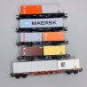 Coffret wagons porte-conteneurs, DB, Ep IV - MARKLIN 47680 - HO 1/87