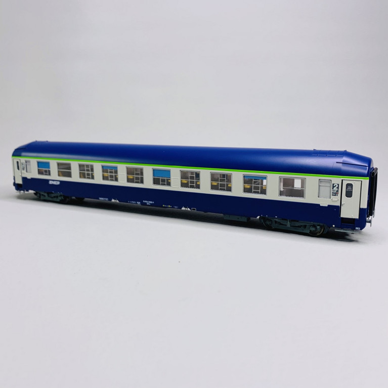Voiture UIC B9c9x 2CL couchette, logo "nouille", Sncf, Ep V - REE VB479 - HO 1/87