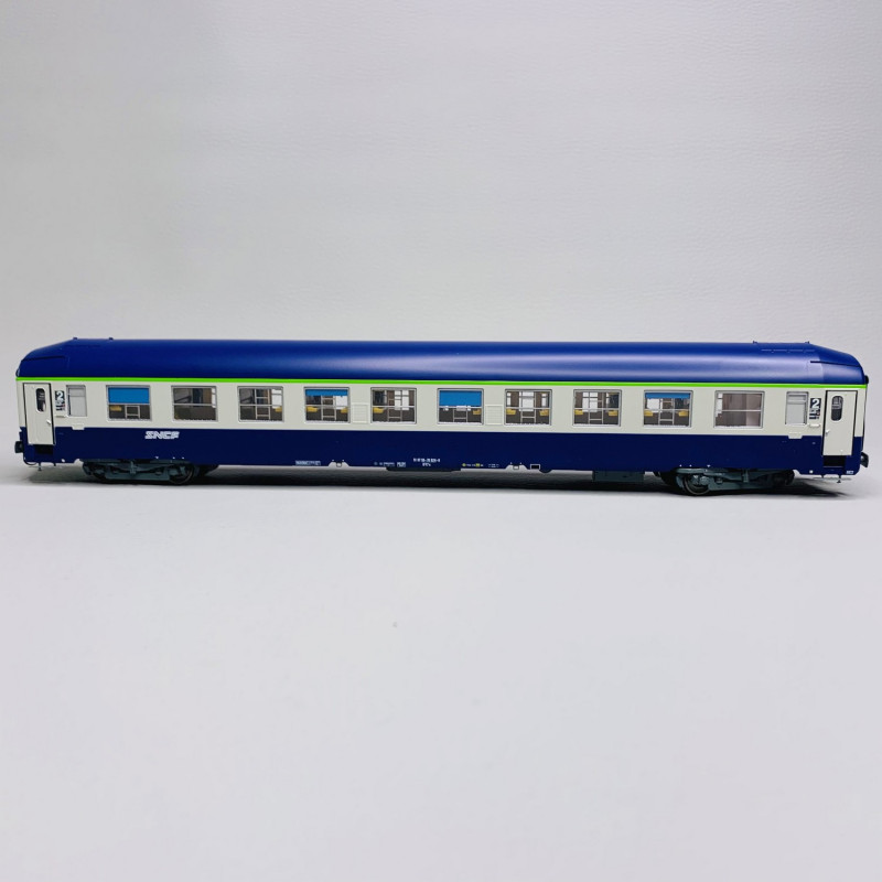 Voiture UIC B9c9x 2CL couchette, logo "nouille", Sncf, Ep V - REE VB479 - HO 1/87