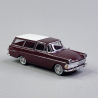 Opel Rekord P2 Break, Bordeaux / Blanc - BREKINA 20138 - HO 1/87