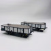 Set de 2 wagons tombereau PLM 4 portes tôlés, Sncf Ep III - REE WB812 - HO 1/87