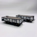 Set de 2 wagons tombereau PLM 4 portes tôlés, Sncf Ep III - REE WB812 - HO 1/87