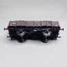 Set de 2 wagons tombereau ex-PLM 4 portes brun wagon, Sncf Ep III - REE WB819 - HO 1/87