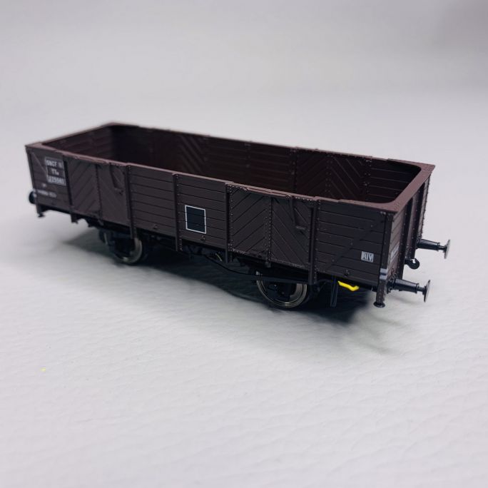 Tombereau ex-PLM 4 portes bois brun wagon 540, Sncf Ep III - REE WB818 - HO 1/87