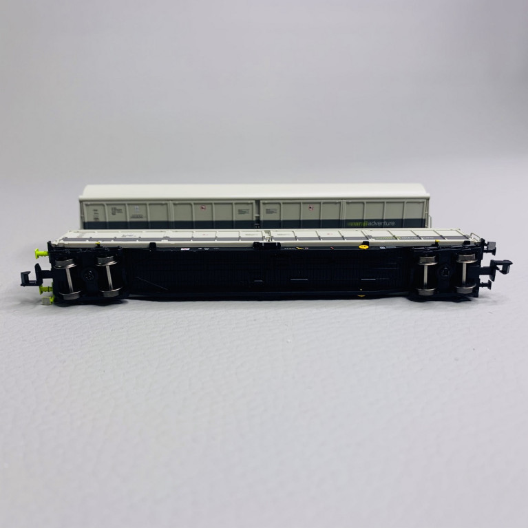 2 wagons à parois coulissantes HABFIS - RAILADVENTURE - HOBBYTRAIN H23444 - N 1/160
