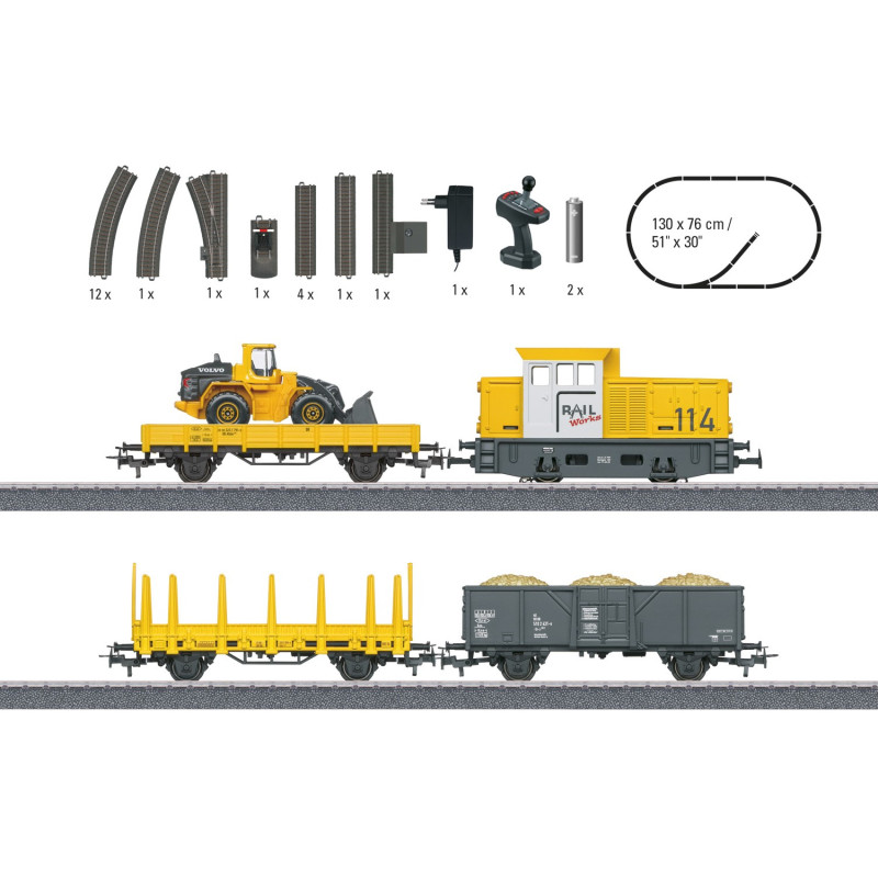 Coffret de démarrage - Train de travaux - MARKLIN 29188 - HO 1/87