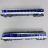 Autorail EAD, X 4717 + XRABx 8714 "logo casquette", Sncf, Ep IV et V - JOUEF HJ2615 - HO 1/87