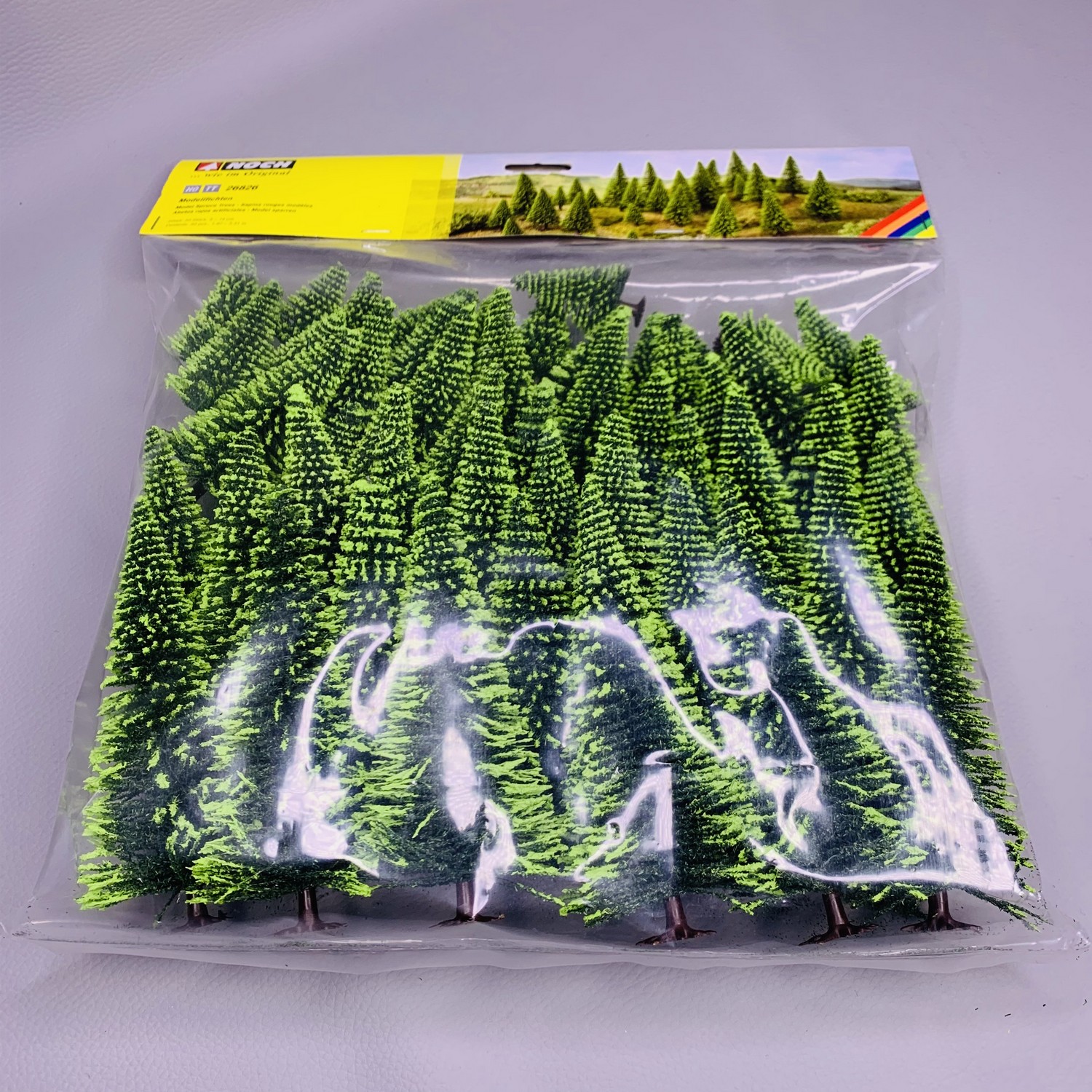 Lot De 50 Sapins Miniatures Noch Pour Modélisme - Hauteur 5 à 14 Cm, échelle H0/TT