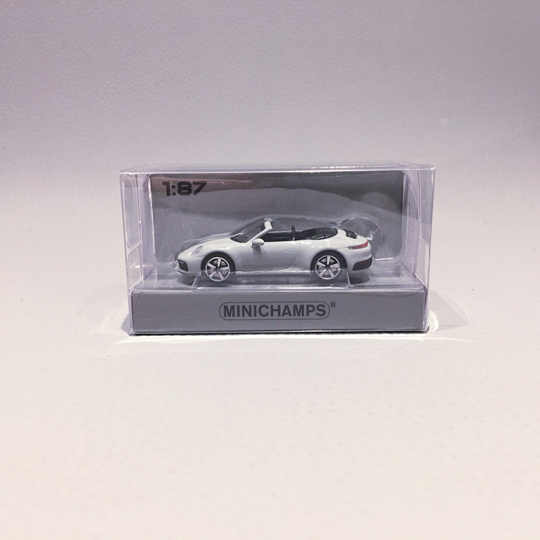 Porsche 992 Carrera 4S Cabriolet Grise, 2019 - MINICHAMPS 870 068330 - 1/87