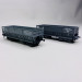 2 wagons trémies FAL, DM + DM, "Redange-Dilling", Sncf, Ep III - Lsmodels 31105 - HO 1/87