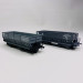 2 wagons trémies FAL, DM + DM, "Redange-Dilling", Sncf, Ep III - Lsmodels 31105 - HO 1/87