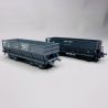 2 wagons trémies FAL, DM + DM, "Maxeville/USINOR", Sncf, Ep III - Lsmodels 31106 - HO 1/87