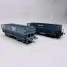 2 wagons trémies FAL, DM + DM, "Maxeville/USINOR", Sncf, Ep III - Lsmodels 31106 - HO 1/87