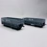 2 wagons trémies FAL, DM + DMH, "Sidelor", Sncf, Ep III - Lsmodels 31101 - HO 1/87